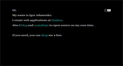 Desktop Screenshot of igoradamenko.com