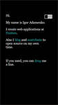 Mobile Screenshot of igoradamenko.com